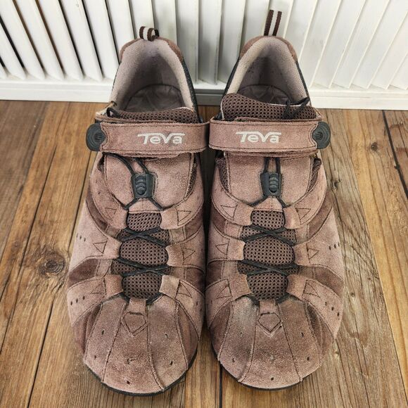 Teva 6929 Trail Shoes Mens Sz 13 Brown Suede Hiking Strap Outdoor Gorpcore Camp main image 9
